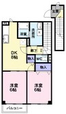 キャンディータフトＳ 2DKの間取り