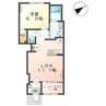 サンライズ東根 1LDKの間取り