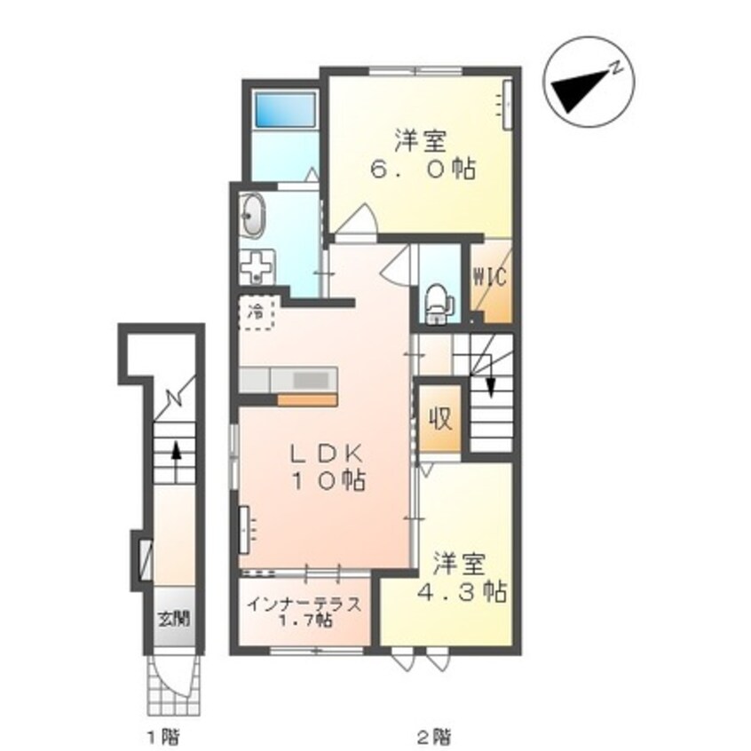 間取図 サンライズ東根