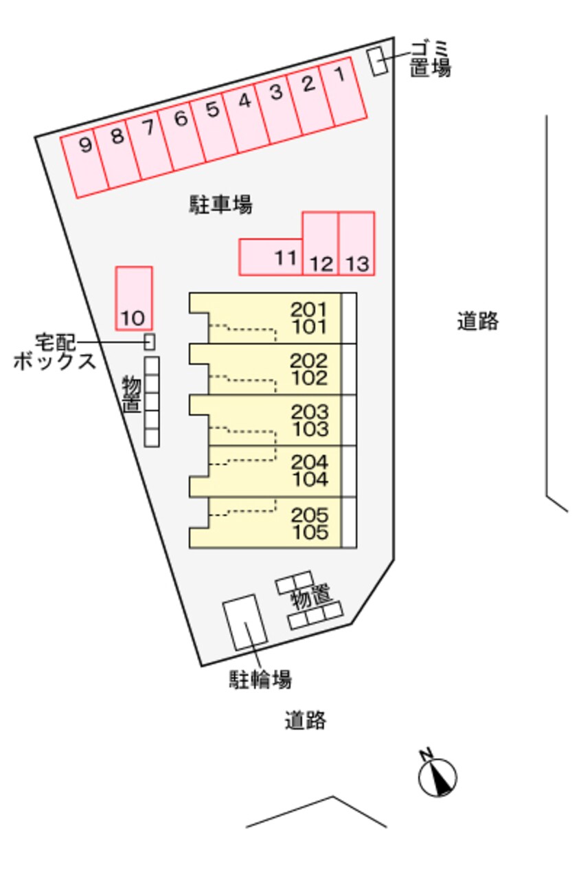 駐車場 アッシュⅤ