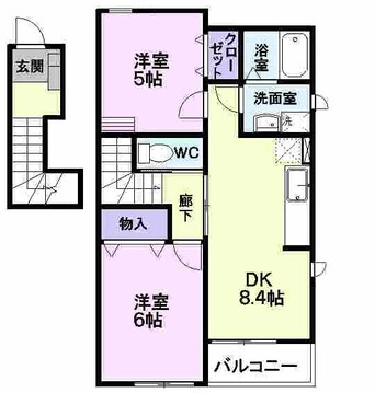 間取図 チェリーミルＢ