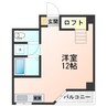 セントラルコーポ大築 1Rの間取り