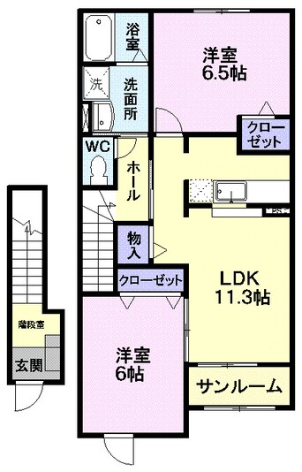 間取図 パレ・シャルウィＡ