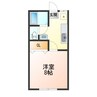 プラットW2 1Kの間取り
