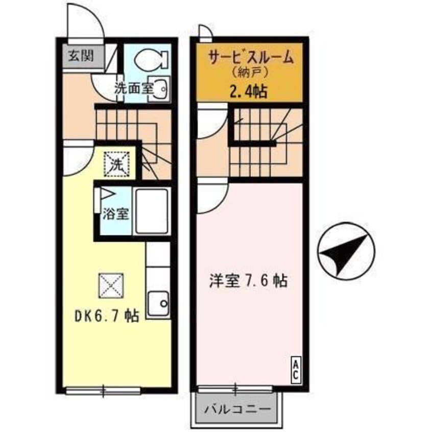 間取図 アバンティ江俣 Ⅰ