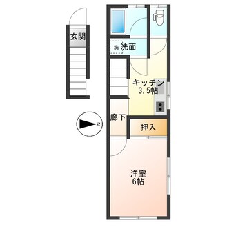 間取図 フレンドリー鈴川