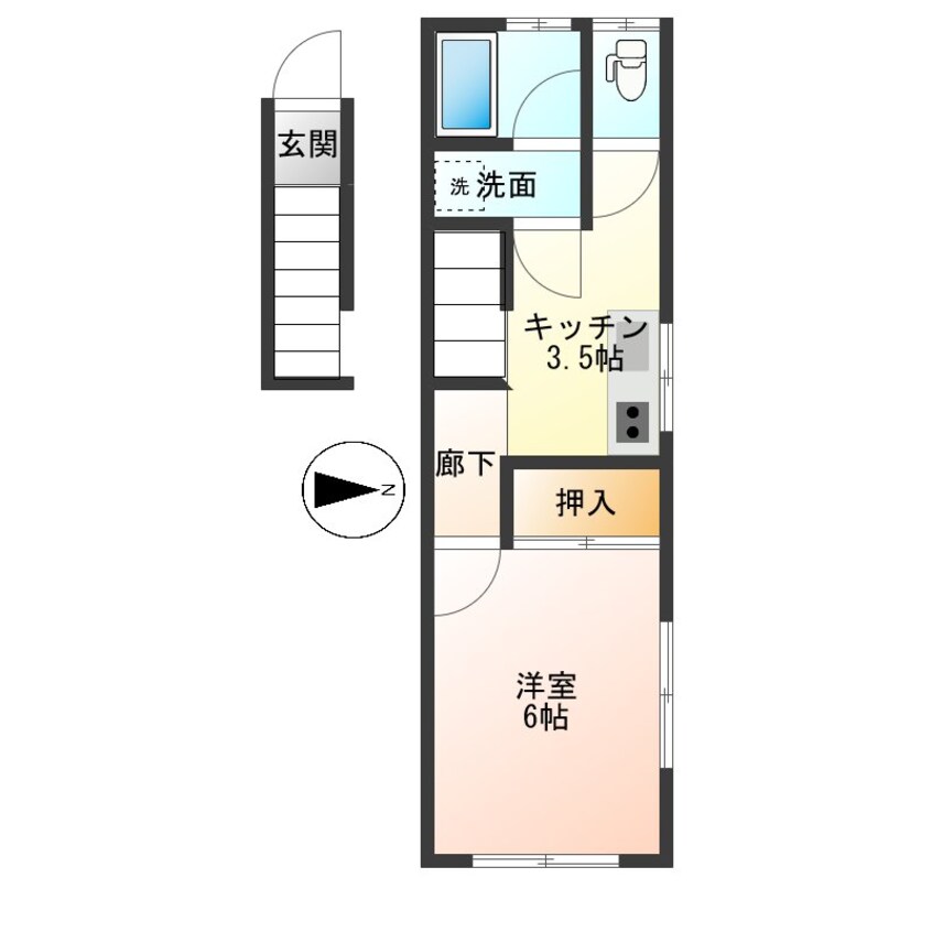 間取図 フレンドリー鈴川