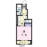 プラシードⅢ 1Kの間取り