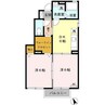 レディエンス陵東 Ｂ 2DKの間取り