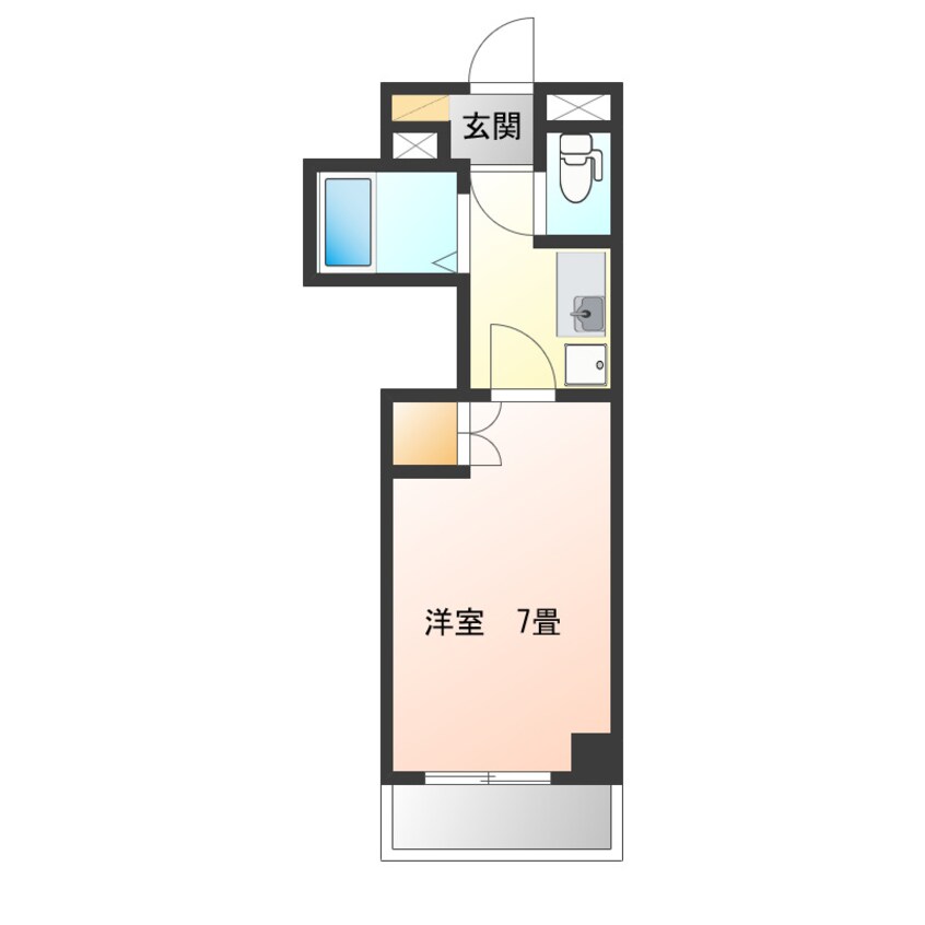 間取図 パンション白川