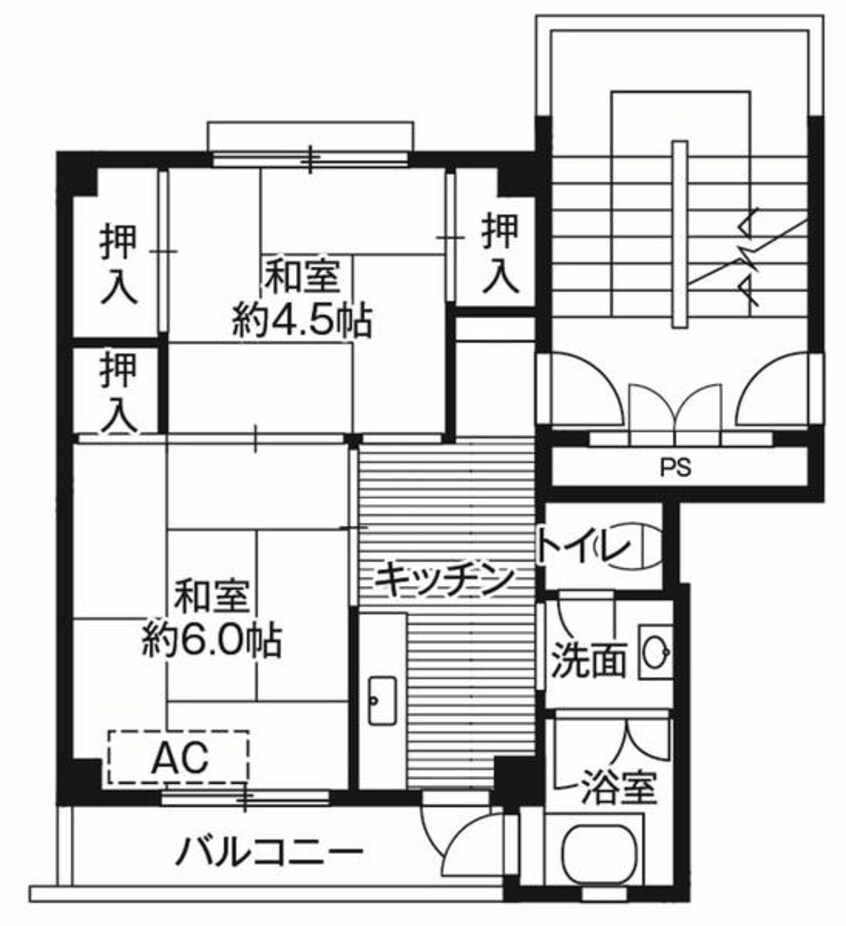 間取図 ビレッジハウス久野本2号棟