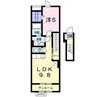 クローバー　ハウス 1LDKの間取り