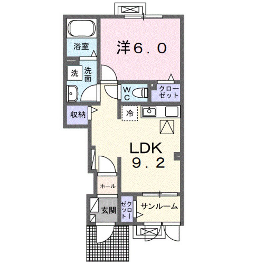 間取図 奥羽本線・山形線/神町駅 徒歩42分 1階 1年未満