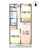 NoblePark嶋（ノーブルパーク嶋） 2LDKの間取り