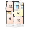 パンテオン五十鈴 3DKの間取り