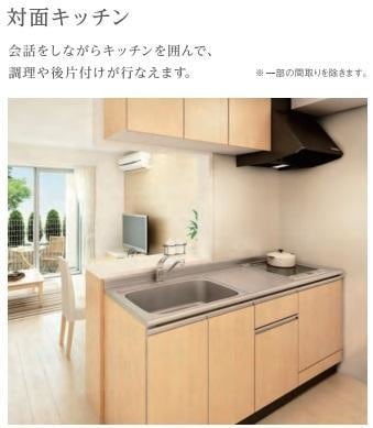 カウンターキッチン(イメージ) プライム柏木