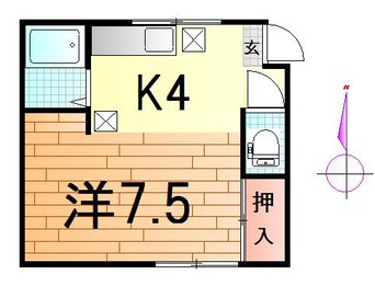 間取図 アミューズ71