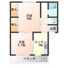 霞雅ビルB 2Kの間取り