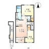 ラ・レコルト 2LDKの間取り