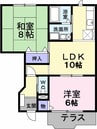 オランダ村Ａ 2LDKの間取り