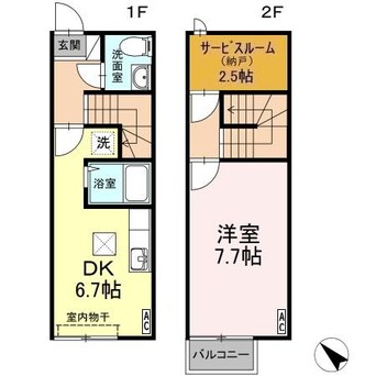 間取図 アバンティ江俣 Ⅱ