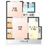 秀山ビル 2DKの間取り