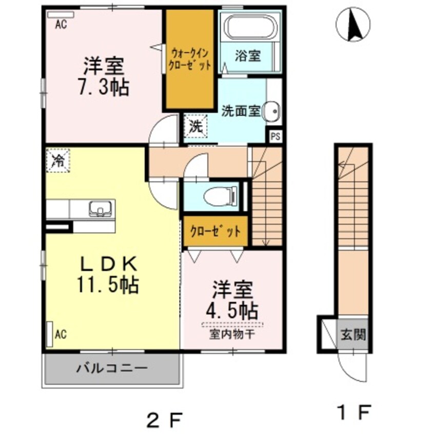 間取図 フォレスタ中央