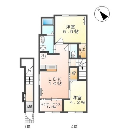 間取り図 奥羽本線・山形線/さくらんぼ東根駅 徒歩24分 2階 建築中