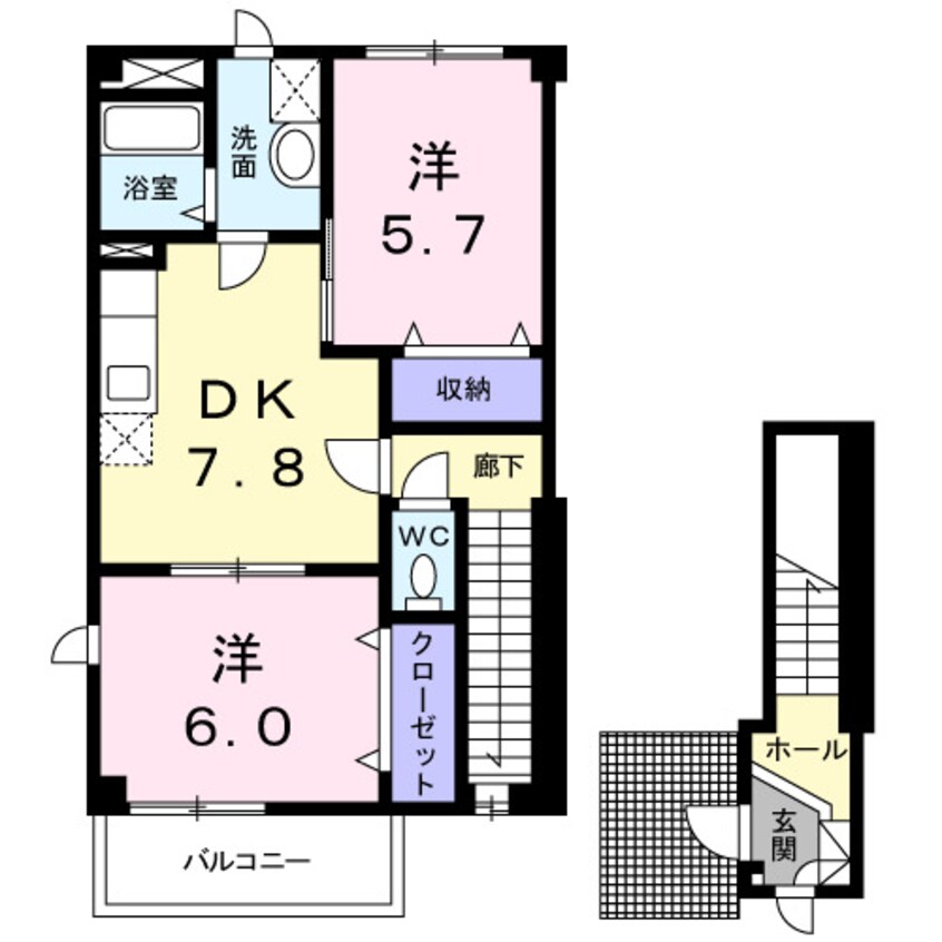 間取図 サンパ－クア・ナン