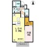 メゾン・クレスト 1LDKの間取り