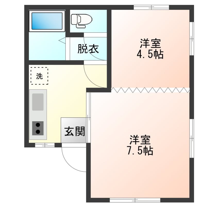間取図 レジデンス霞城