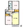 モアリエ 2DKの間取り