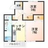 コーポ桜井 2Kの間取り
