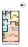 プレステージ東根 1LDKの間取り