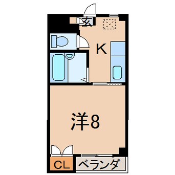 間取図 ロイヤルコーポ蜂屋