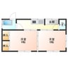 北山形2-3-34貸家 2Kの間取り