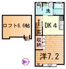 アービルカーサB 1DKの間取り