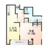 シャトレ―木の実町 1LDKの間取り