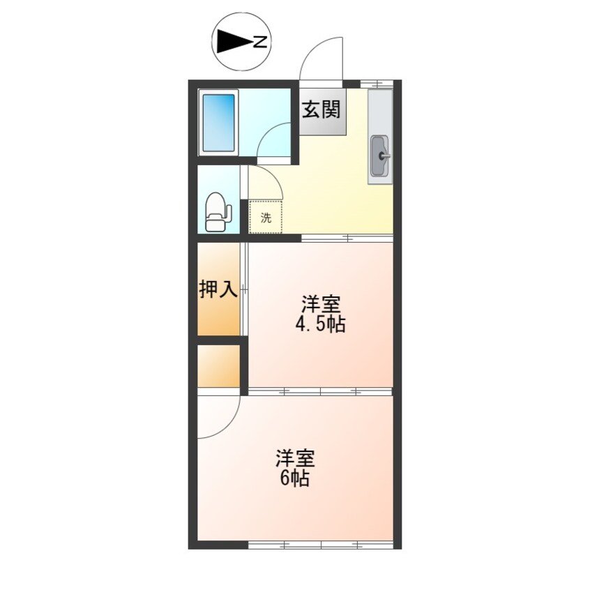 間取図 エトワール長町