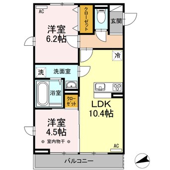間取図 グリーンヒルズ Ⅵ