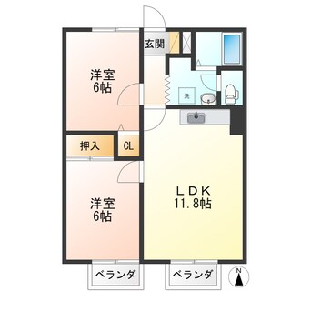 間取図 センティアムタナカ