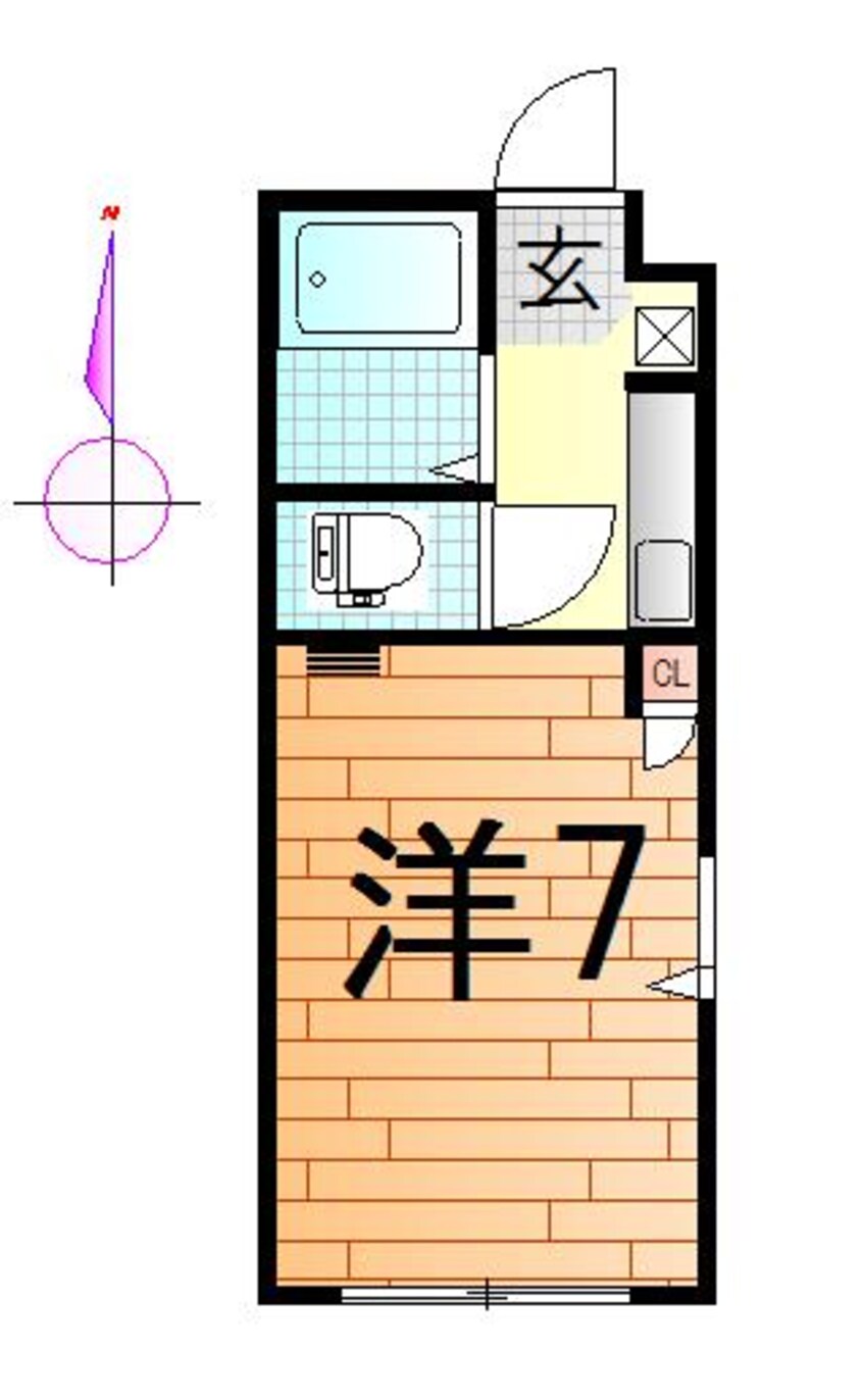 間取図 イーストセブン