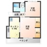 秀山ビル 2DKの間取り
