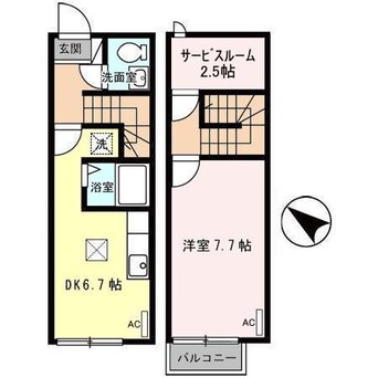 間取図 アバンティ江俣 Ⅱ