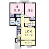 グランド・メゾン東根　弐番館 2LDKの間取り