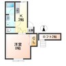 ダイヤ14鈴川 1Kの間取り