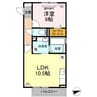 クレストシエル 1LDKの間取り