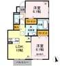 シエル エトワレ 2LDKの間取り