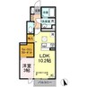 スマーク東 1LDKの間取り
