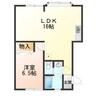 7コーポⅢ 1LDKの間取り
